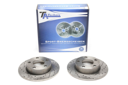TA Technix Sport Bremsscheiben Satz Hinterachse passend für Audi 100/200/A8
