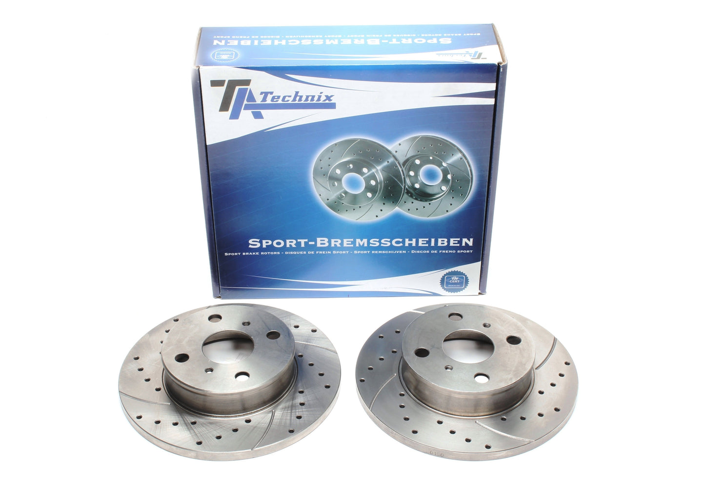 TA Technix Sport Bremsscheiben Satz Vorderachse passend für Toyota Corolla Liftback/Compact/SW / Corolla Liftback/Compact/...