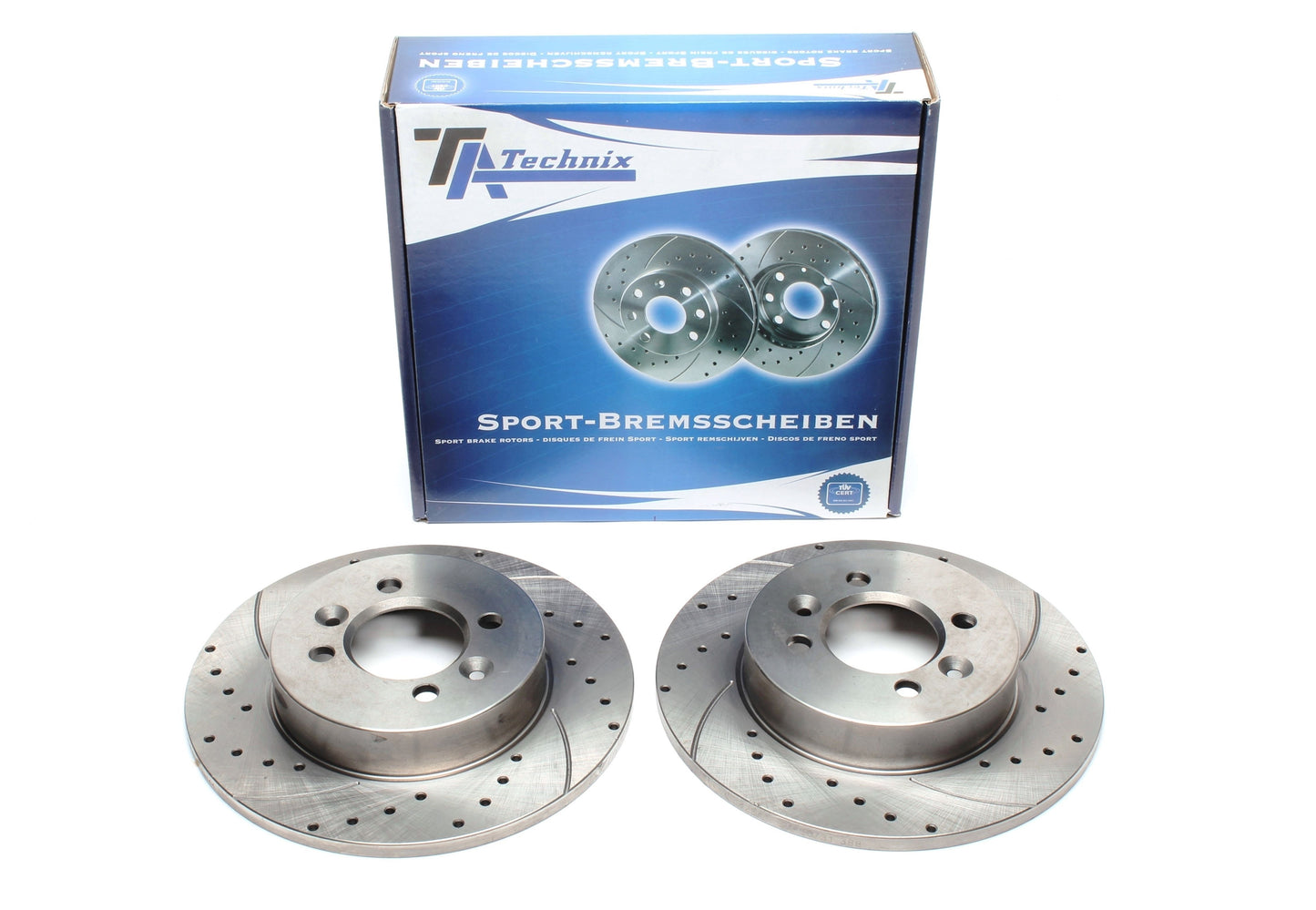 TA Technix Sport Bremsscheiben Satz Hinterachse passend für Renault Laguna I / Laguna I Grandtour/ Safrane I
