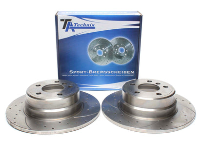 TA Technix Sport Bremsscheiben Satz Hinterachse passend für BMW X5 E53
