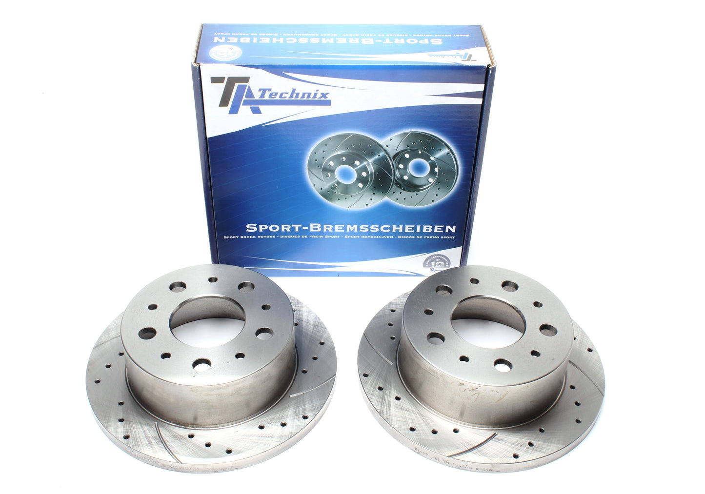 TA Technix Sport Bremsscheiben Satz Hinterachse passend für Citroën Jumper Bus/Kasten/Pritsche / Fiat Ducato Bus/Kasten/Pr...