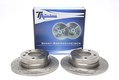 TA Technix Sport Bremsscheiben Satz Hinterachse passend für BMW 116i/118i E81 / F20
