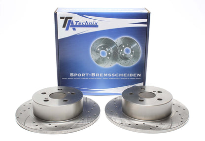 TA Technix Sport Bremsscheiben Satz Hinterachse passend für Toyota Avensis