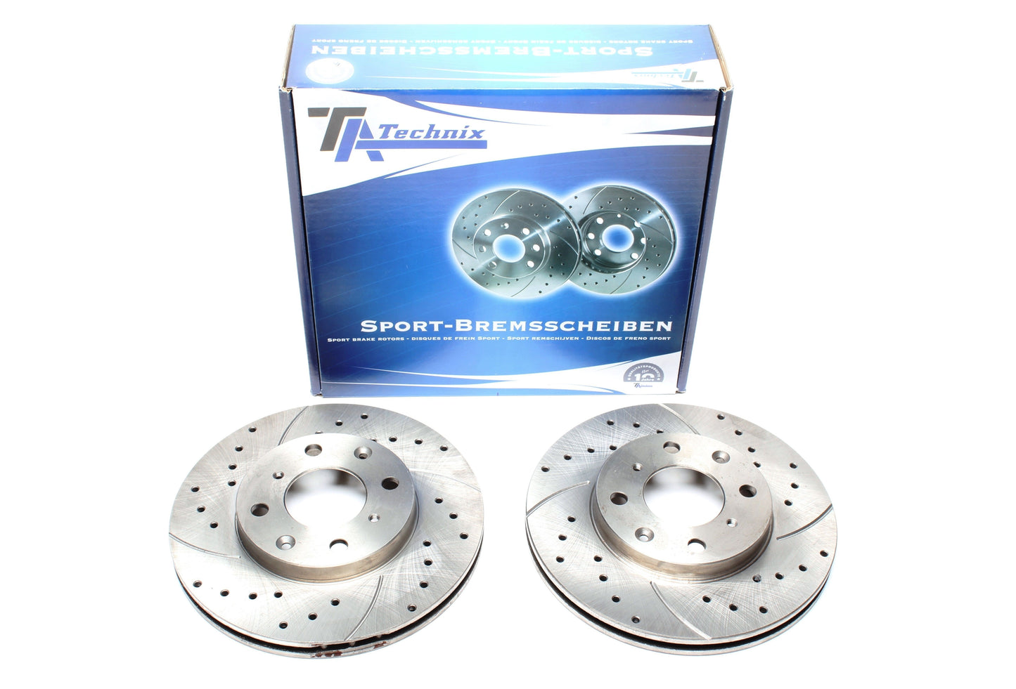 TA Technix Sport Bremsscheiben Satz Vorderachse passend für Honda Jazz II / Logo
