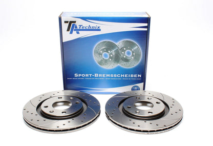 TA Technix Sport Bremsscheiben Satz Vorderachse passend für Citroen / Peugeot