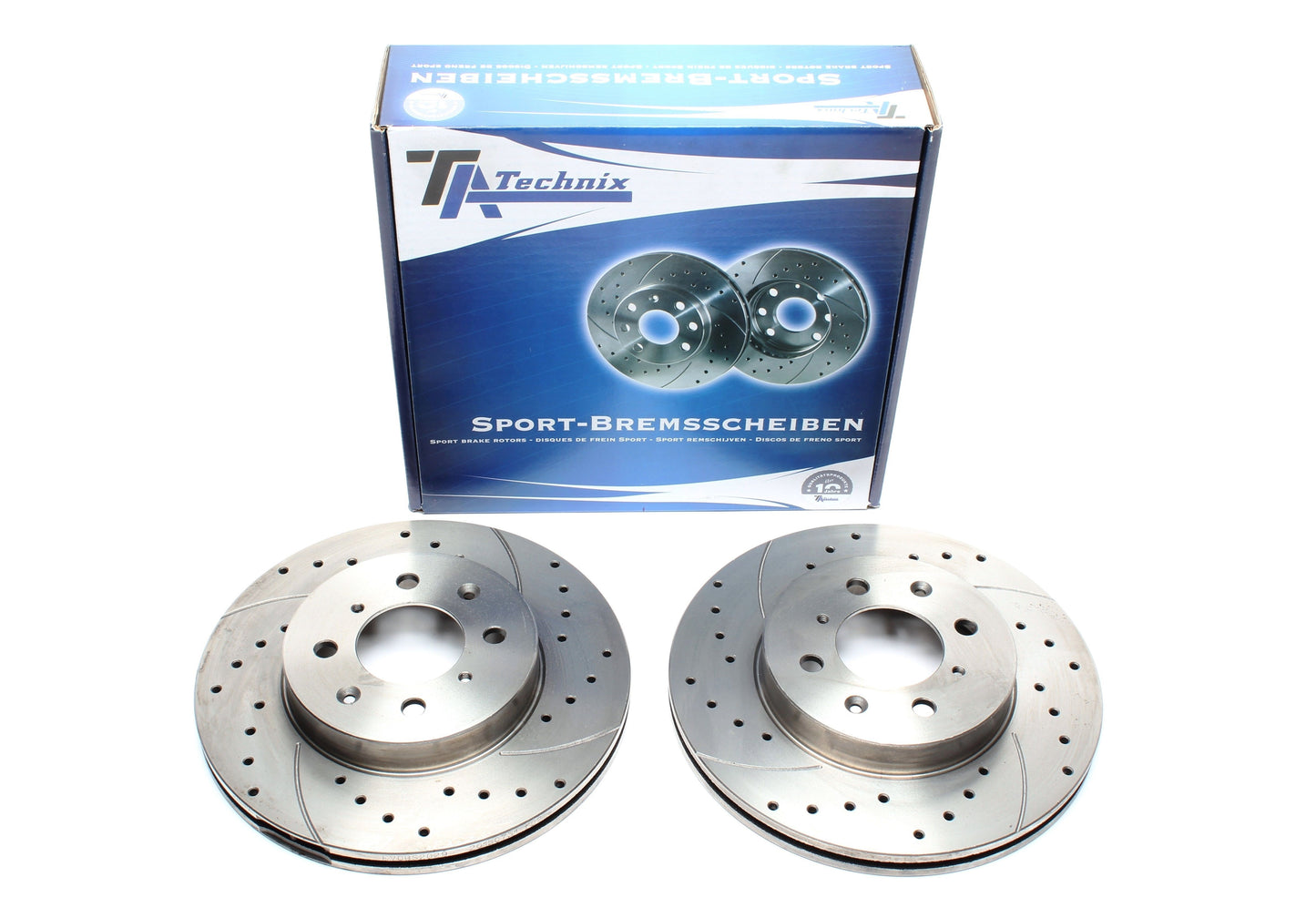 TA Technix Sport Bremsscheiben Satz Vorderachse passend für Honda Concerto / Rover 200 Hatchback / 200 Coupe / 400 / 400 T...