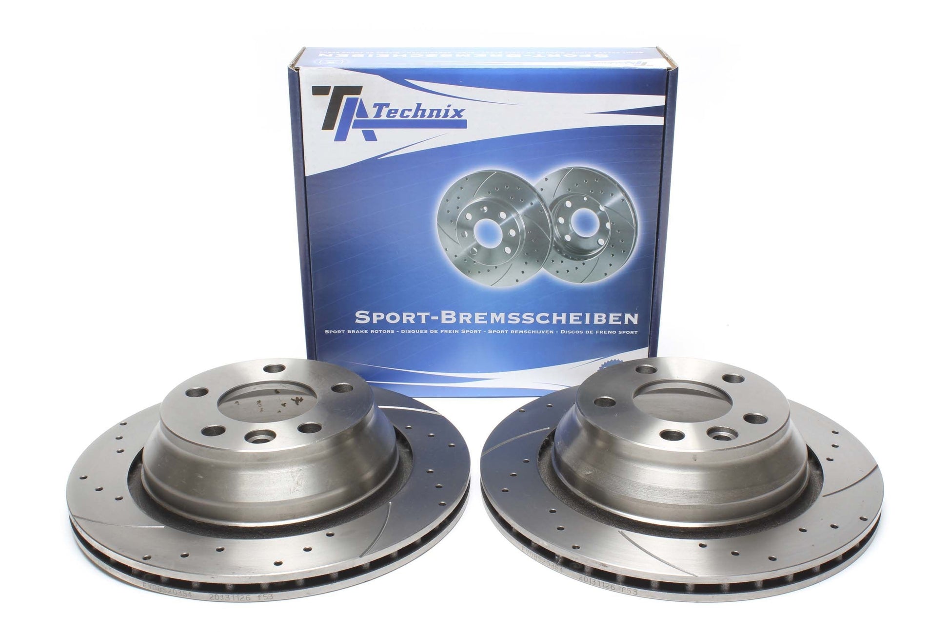 TA Technix Sport Bremsscheiben Satz Hinterachse passend für VW T5 / Touareg