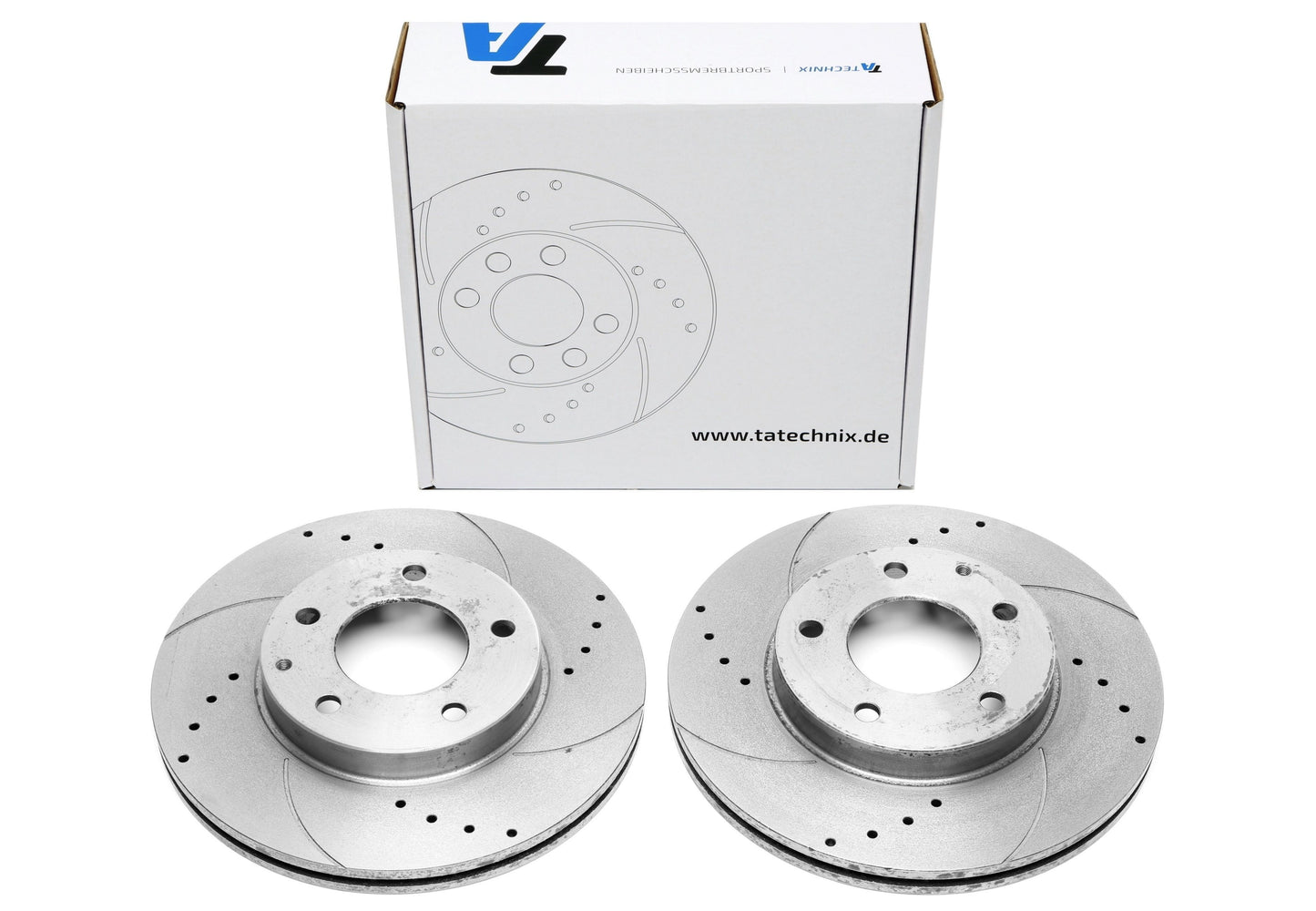 TA Technix Sport Bremsscheiben Satz Vorderachse passend für Mazda 323F-​V (BA)