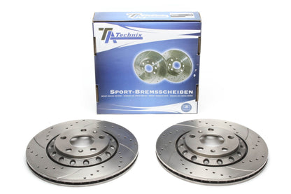 TA Technix Sport Bremsscheiben Satz Hinterachse passend für Audi A8/ VW Phaeton