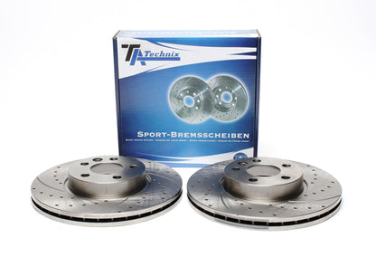 TA Technix Sport Bremsscheiben Satz Vorderachse passend für Ford Galaxy / Seat Alhambra / VW Sharan / T4
