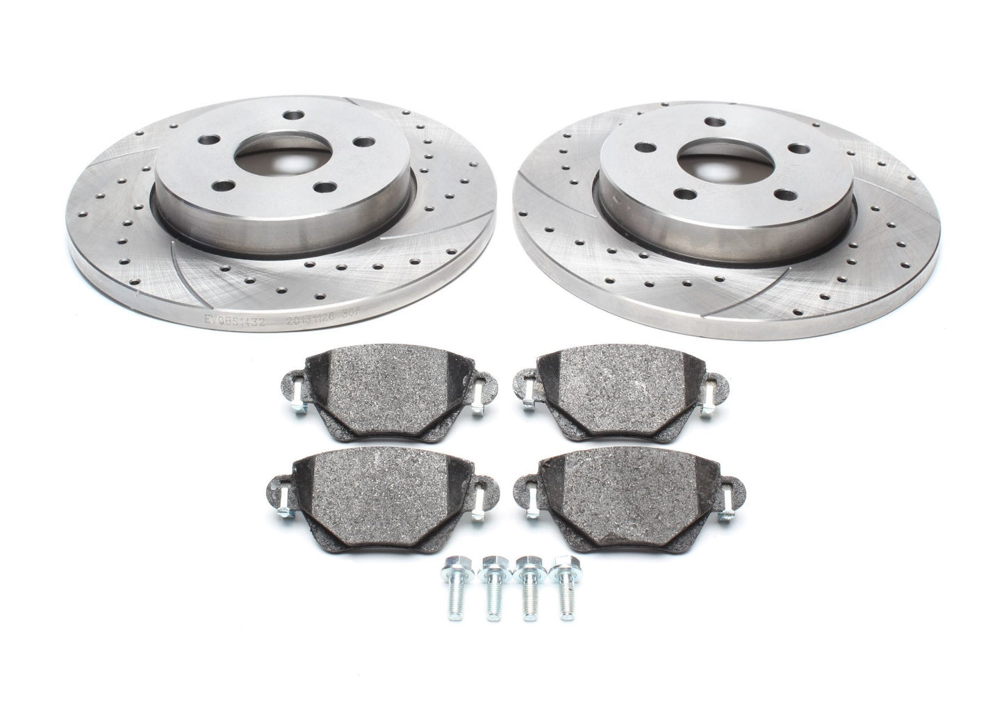 TA Technix Sport Bremsscheiben Satz inkl. Bremsbelagsatz Hinterachse passend für Ford Mondeo III / Jaguar X-​Type
