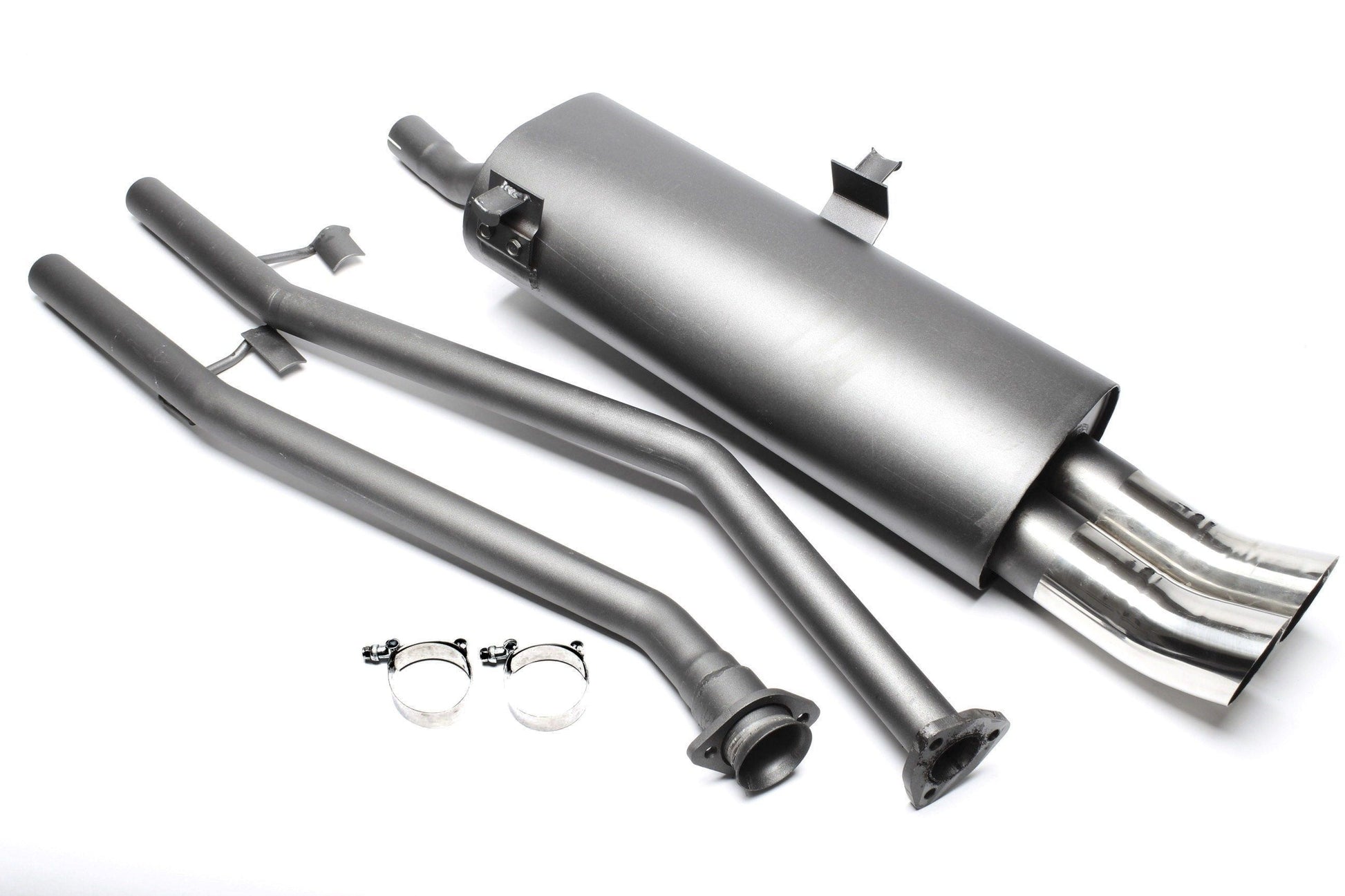 TA Technix Sportendschalldämpfer 2x76mm DTM passend für BMW 3er Serie E30 Limousine, -​Cabriolet, -​Touring