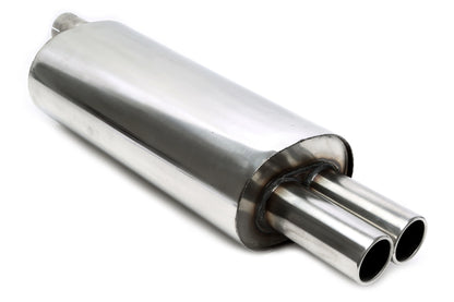 TA Technix Endschalldämpfer 2x76mm rund/gebördelt aus Edelstahlanlage EVOE466A-​xx