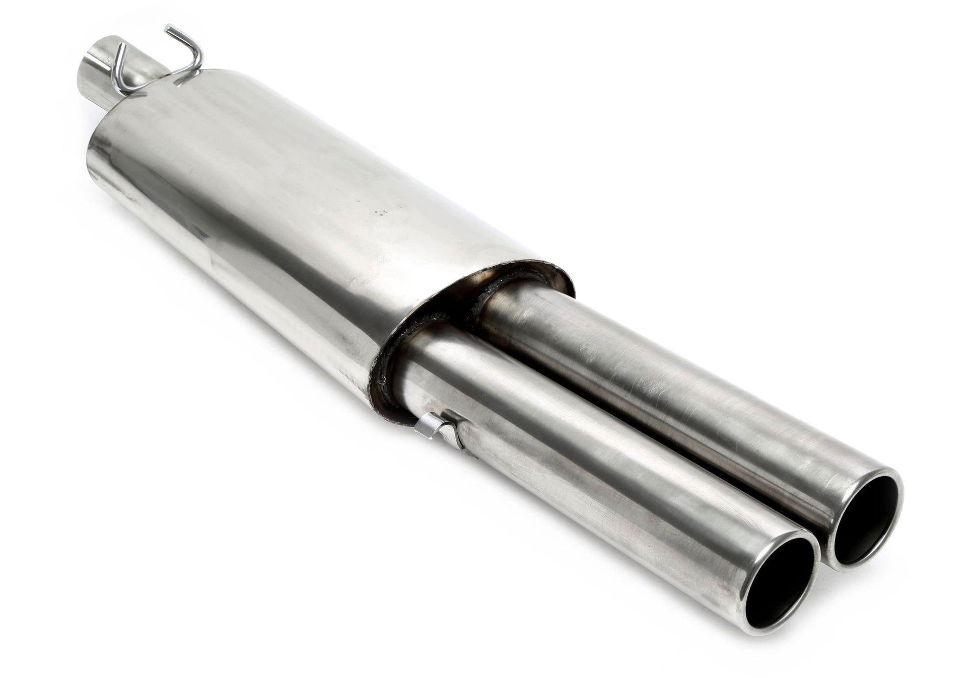 TA Technix Endschalldämpfer 2x76mm rund/gebördelt aus Edelstahlanlage EVOG2A-​xx