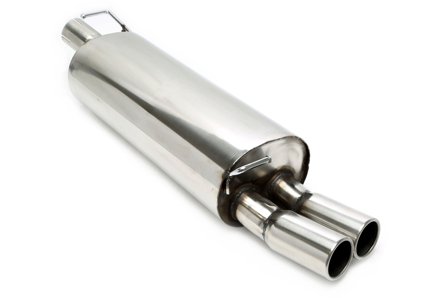 TA Technix Endschalldämpfer 2x76mm rund/gebördelt aus Edelstahlanlage EVOG4A-​xx