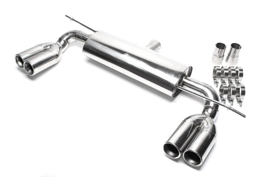 TA Technix Duplex Edelstahl Sportendschalldämpfer Links+Rechts 2x76mm passend für Audi A3 (8P)/ VW Golf V, Golf V Plus (1K...