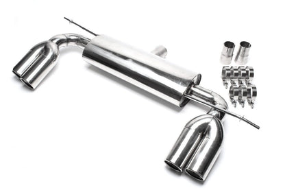 TA Technix Duplex Edelstahl Sportendschalldämpfer Links+Rechts 2x76mm passend für Audi A3 (8P)/ VW Golf V, Golf V Plus (1K...