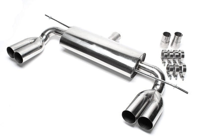 TA Technix Duplex Edelstahl Sportendschalldämpfer Links+Rechts 2x76mm passend für Audi A3 (8P)/ VW Golf V, Golf V Plus (1K...