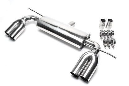 TA Technix Duplex Edelstahl Sportendschalldämpfer Links+Rechts 2x76mm passend für Audi A3 (8P)/ VW Golf V, Golf V Plus (1K...