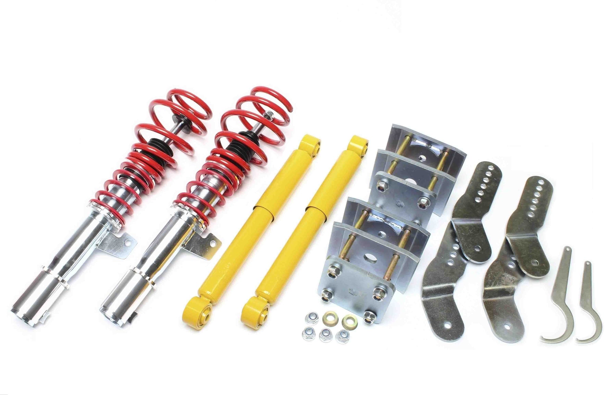 TA Technix Gewindefahrwerk mit 1006-​1105kg Vorderachslast passend für VW Caddy III, Typ 2K_