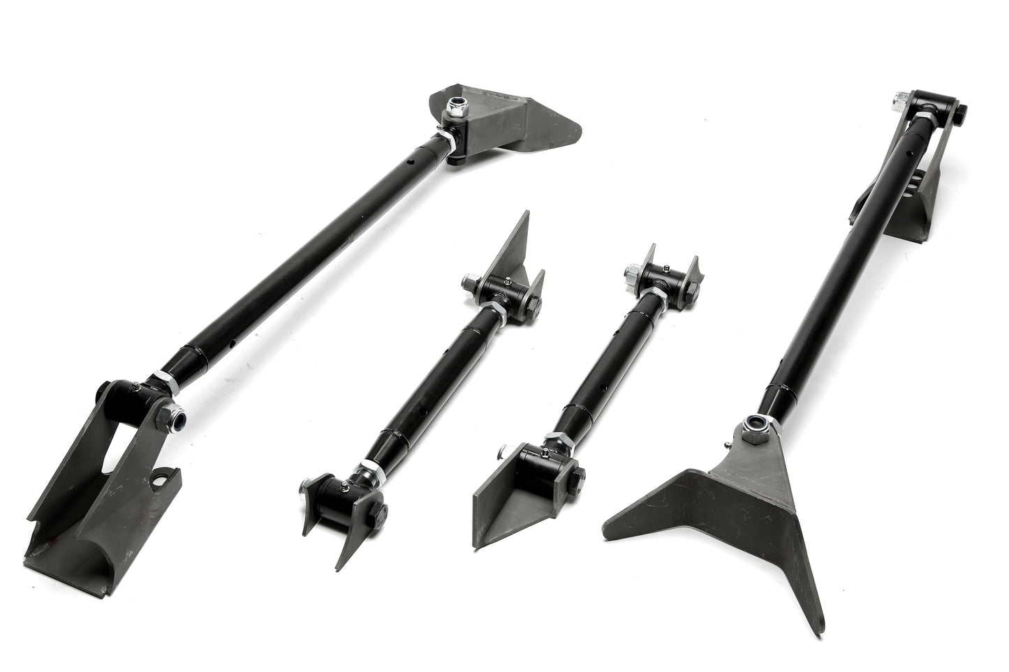 TA Technix universelles Dreiecks "triangulated" 4-​Link Kit / Umrüstset für Blattfedernsysteme auf Airride oder Airride/Ge...