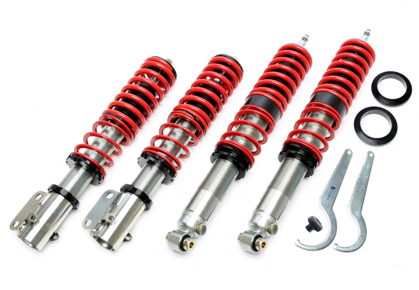 TA Technix härteverstellbares Gewindefahrwerk - Deep Version - passend für Seat Toledo I / VW Golf III / Golf III+IV Cabri...