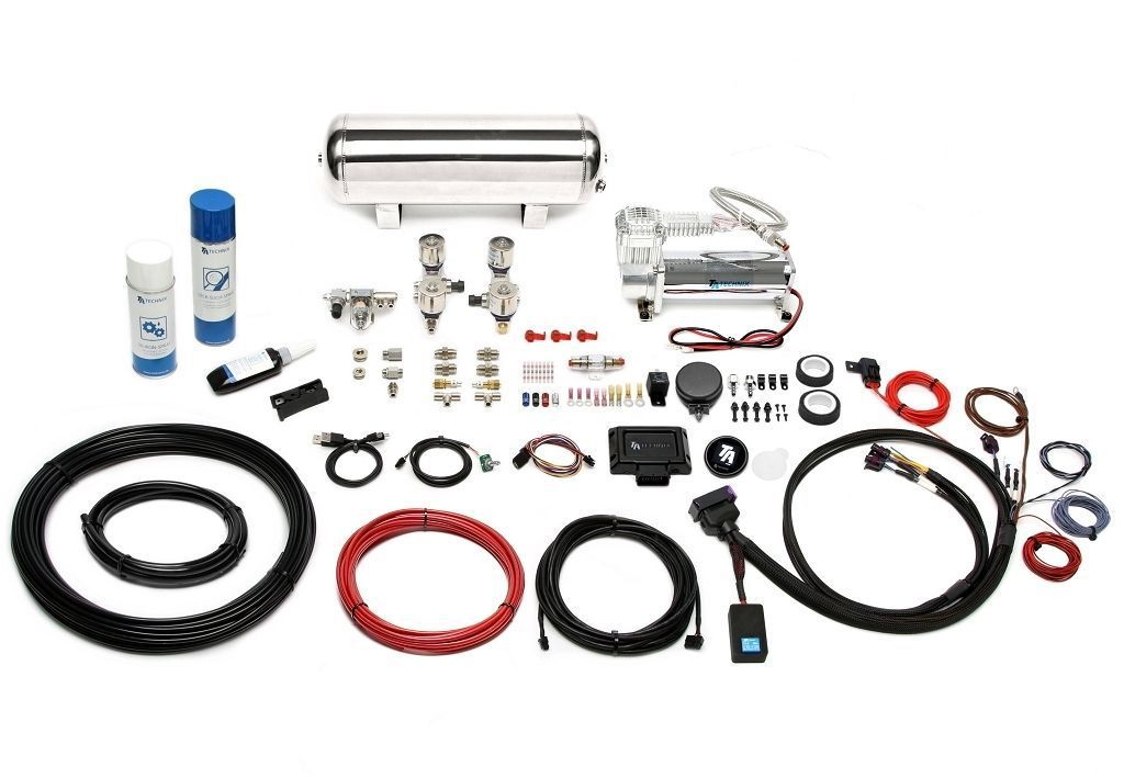 TA Technix Luftfahrwerk mit Airmanagement passend für Audi A2 (8Z)/ Seat Ibiza III (6L)/ Skoda Fabia I-II (6Y/5J)/ VW Fox ...