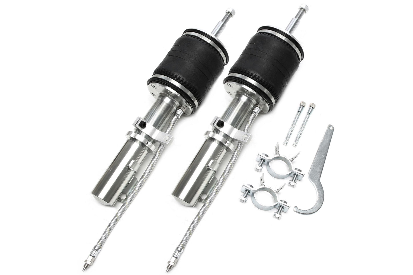 TA Technix Luftdämpfersatz mit Verstellsystem Vorderachse passend für Audi A1 (8X)/ A2 (8Z)/ Seat Ibiza IV+V (6L/6J)/ Skod...