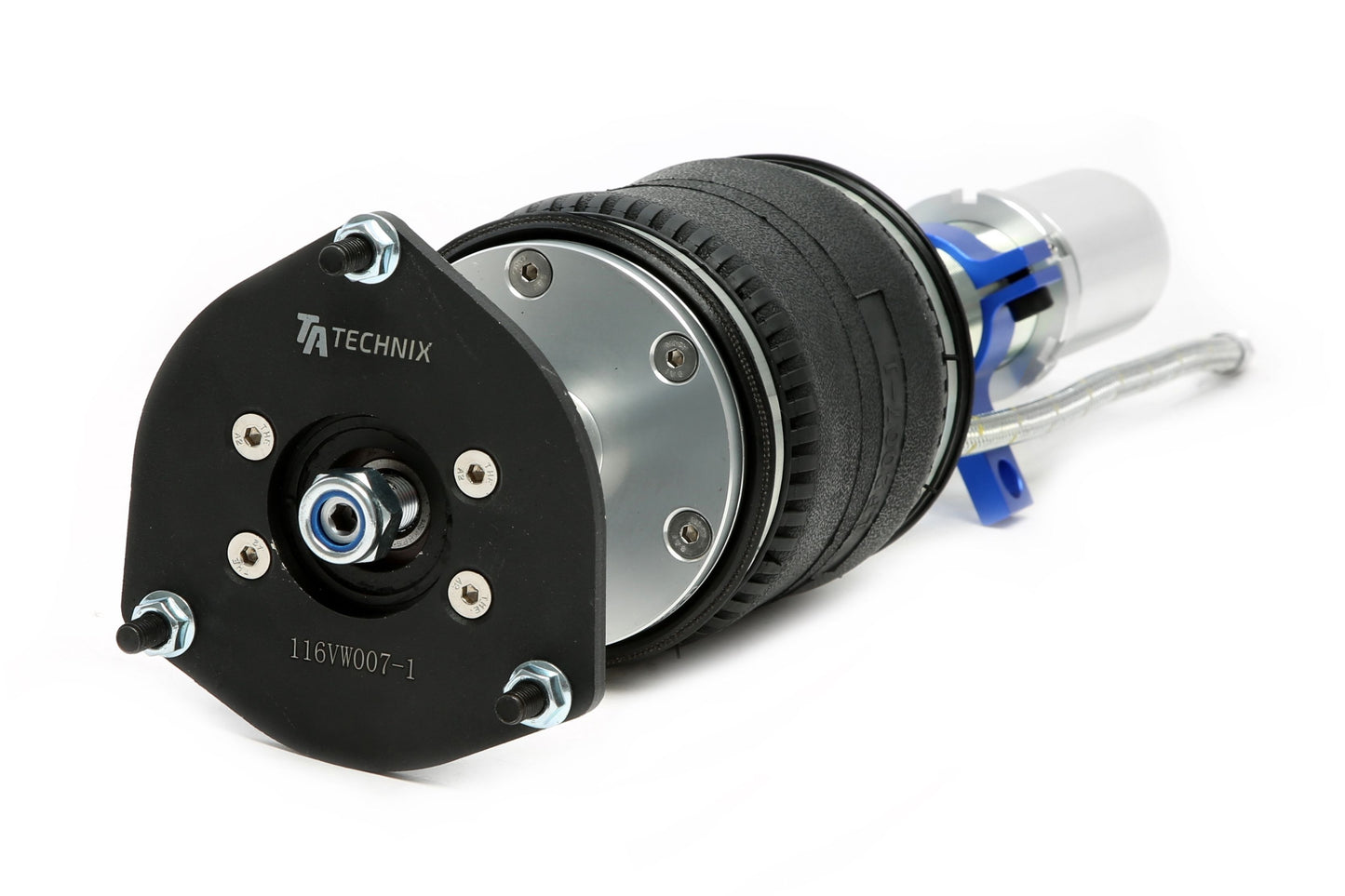 TA Technix Luftdämpfersatz mit Verstellsystem passend für Seat Ibiza V (KJ), VW Polo VI (AW)
