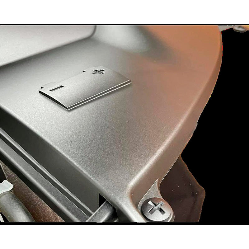 Oneway Batterie- & Scheinwerferabdeckung passend für Volkswagen Transporter T5.1 2010-2015 - Mattschwarz