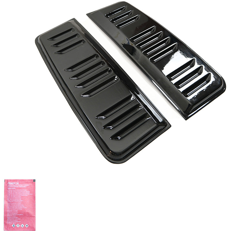 Oneway Lüftungsschlitze passend für Volkswagen Transporter T5.1/T6/T6.1 2010-2022 (Langer Radstand) - Schwarz glänzend