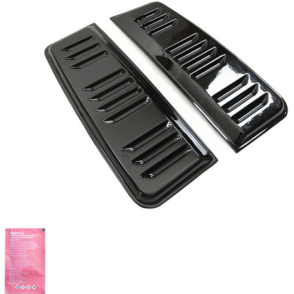 Oneway Lüftungsschlitze passend für Volkswagen Transporter T5.1/T6/T6.1 2010-2022 (Langer Radstand) - Schwarz glänzend