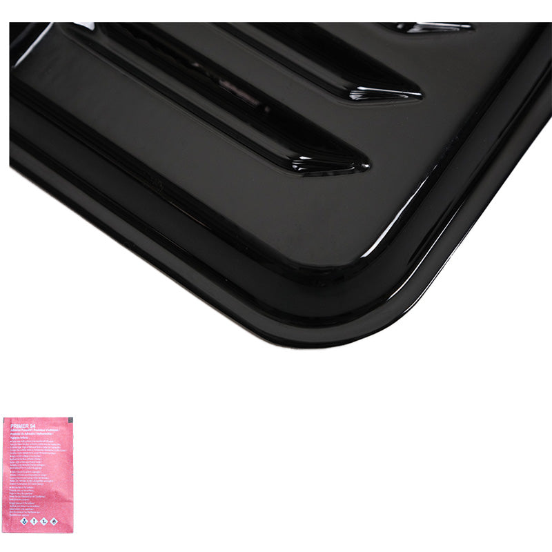 Oneway Lüftungsschlitze passend für Volkswagen Transporter T5.1/T6/T6.1 2010-2022 (Langer Radstand) - Schwarz glänzend