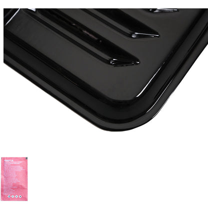 Oneway Lüftungsschlitze passend für Volkswagen Transporter T5.1/T6/T6.1 2010-2022 (Langer Radstand) - Schwarz glänzend