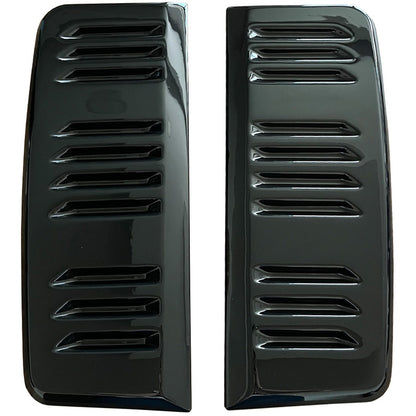 Oneway Lüftungsschlitze passend für Volkswagen Transporter T5.1/T6/T6.1 2010-2022 (Langer Radstand) - Version 2 - Schwarz ...