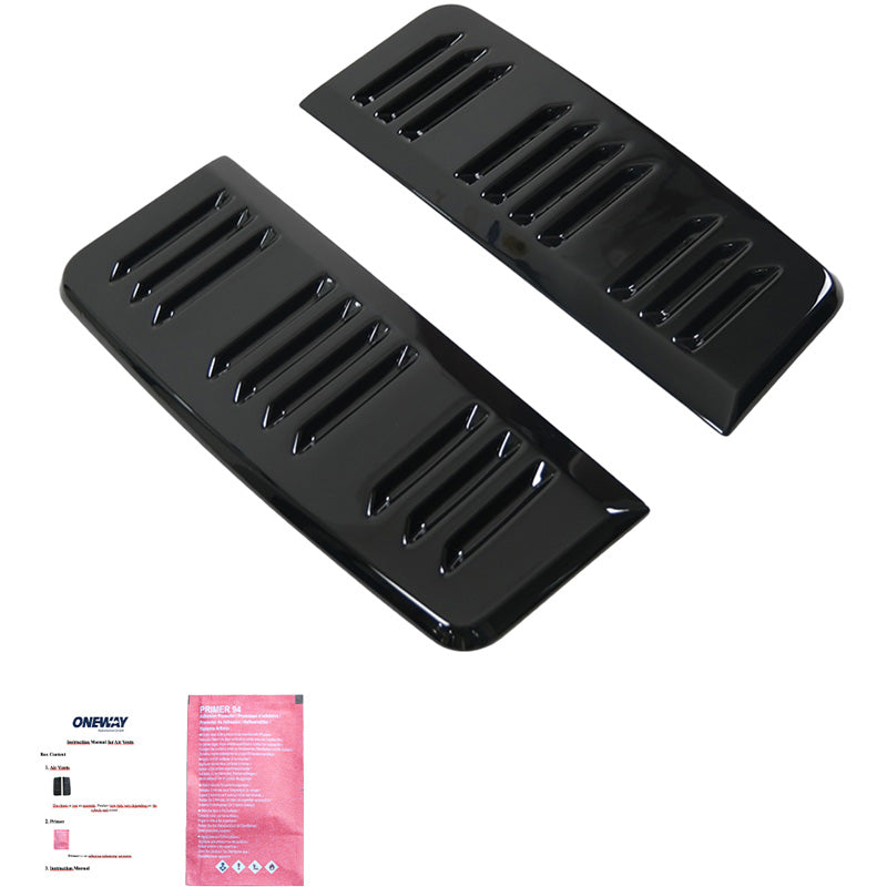 Oneway Lüftungsschlitze passend für Volkswagen Transporter T5.1/T6/T6.1 2010-2022 (Langer Radstand) - Version 2 - Schwarz ...