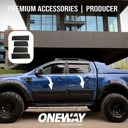 Oneway Karosserieverkleidung passend für Ford Ranger T6/T7/T8 2012-2022 - Mattschwarz