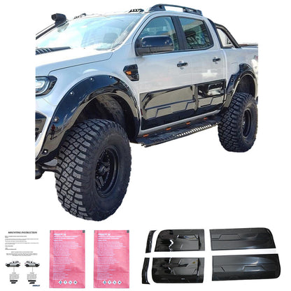 Oneway Karosserieverkleidung passend für Ford Ranger T6/T7/T8 2012-2022 (Jumbo) - Schwarz glänzend