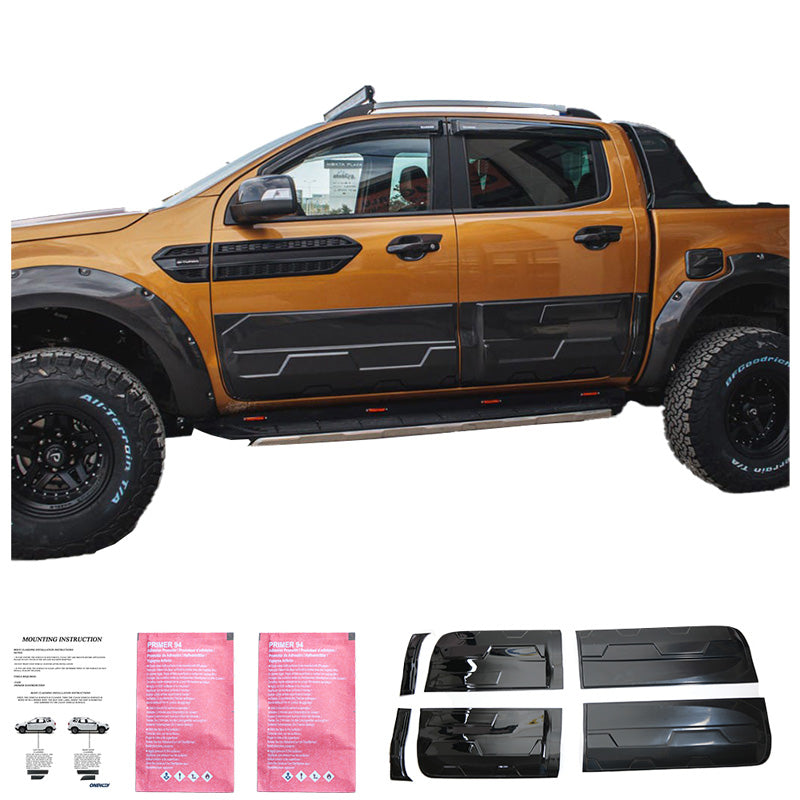 Oneway Karosserieverkleidung passend für Ford Ranger T6/T7/T8 2012-2022 (Jumbo) - Schwarz glänzend