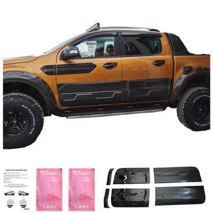 Oneway Karosserieverkleidung passend für Ford Ranger T6/T7/T8 2012-2022 (Jumbo) - Schwarz glänzend