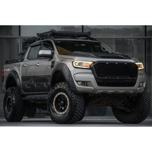 Oneway Karosserieverkleidung passend für Ford Ranger T6/T7/T8 2012-2022 (Jumbo) - Mattschwarz
