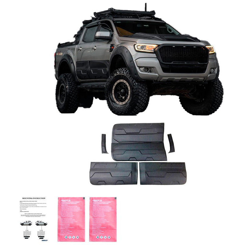 Oneway Karosserieverkleidung passend für Ford Ranger T6/T7/T8 2012-2022 (Jumbo) - Mattschwarz