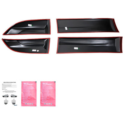Oneway Karosserieverkleidung passend für Mitsubishi L200 Triton 4 2007-2014 - Mattschwarz