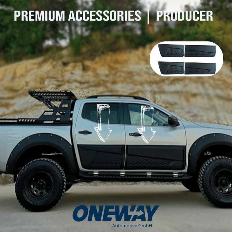Oneway Karosserieverkleidung passend für Nissan Navara NP300 (D23) 2014-2021 (Jumbo) - Mattschwarz