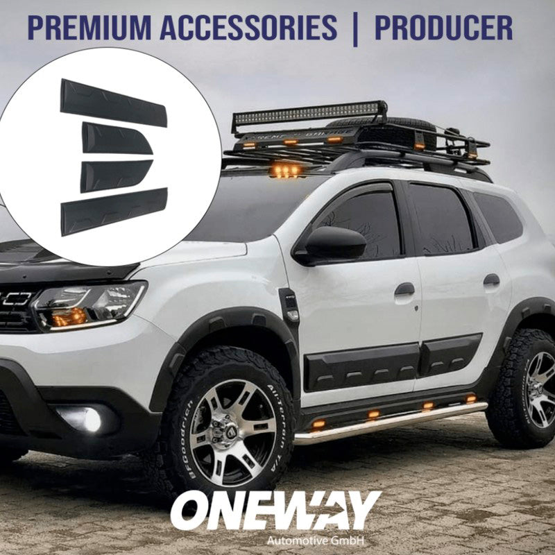 Oneway Karosserieverkleidung passend für Dacia Duster II 2018-2024 (Off-Road) - Mattschwarz