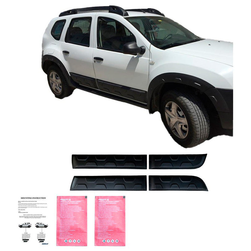 Oneway Karosserieverkleidung passend für Dacia Duster I 2010-2017 (Off-Road) (ohne Duster Markierung) - Mattschwarz