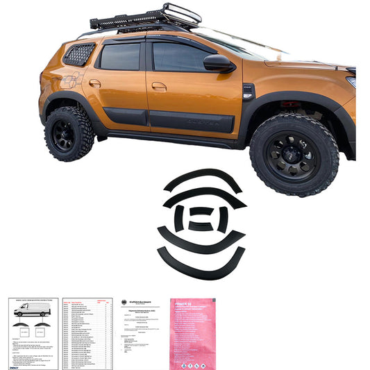 Oneway Kompletter Umbausatz passend für Dacia Duster II 2018-2024 (ohne Duster Markierung) - Mattschwarz