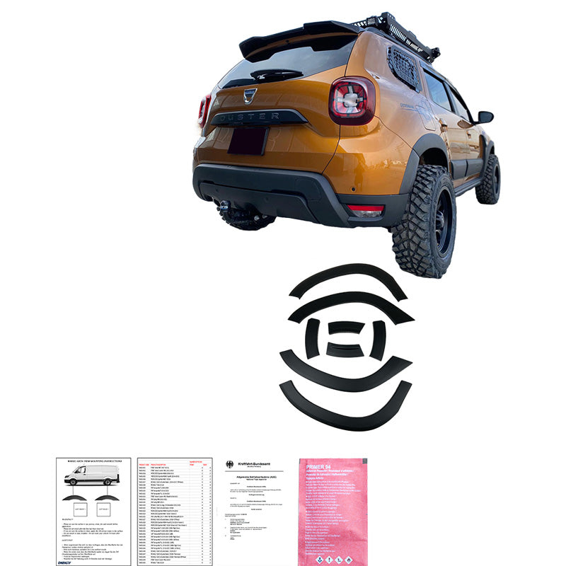 Oneway Kompletter Umbausatz passend für Dacia Duster II 2018-2024 (ohne Duster Markierung) - Mattschwarz