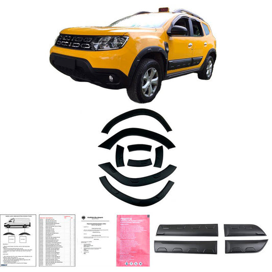 Oneway Kompletter Umbausatz passend für Dacia Duster II 2018-2024 (Offroad) (ohne Duster Markierung) - Mattschwarz
