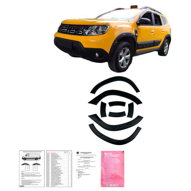 Oneway Kompletter Umbausatz passend für Dacia Duster II 2018-2024 (Offroad) (ohne Duster Markierung) - Mattschwarz